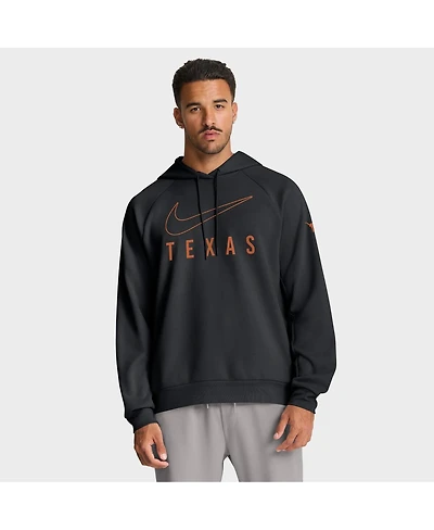 Nike Men's Black Texas Longhorns Premium Raglan Performance Pullover Hoodie