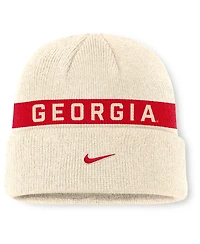 Nike Men's Natural Georgia Bulldogs Peak Primetime Utility Cuffed Knit Hat