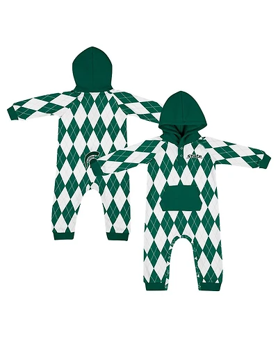Colosseum Baby Boys and Girls 2-Piece Green Michigan State Spartans the Dealio Hoodie and Romper