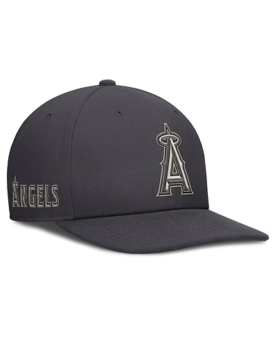 Nike Men's Anthracite Los Angeles Angels Statement Pro Snapback Hat
