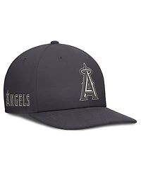 Nike Men's Anthracite Los Angeles Angels Statement Pro Snapback Hat