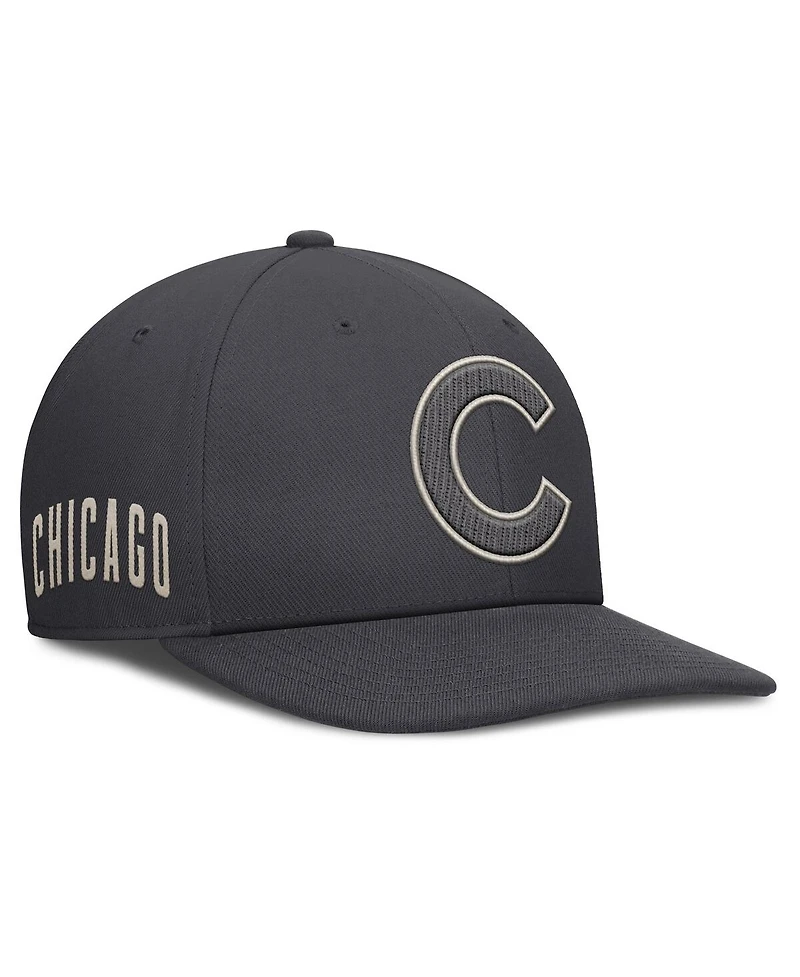 Nike Men's Anthracite Chicago Cubs Statement Pro Snapback Hat