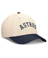 Nike Men's Natural/Navy Houston Astros Statement Rise Performance Flex Hat