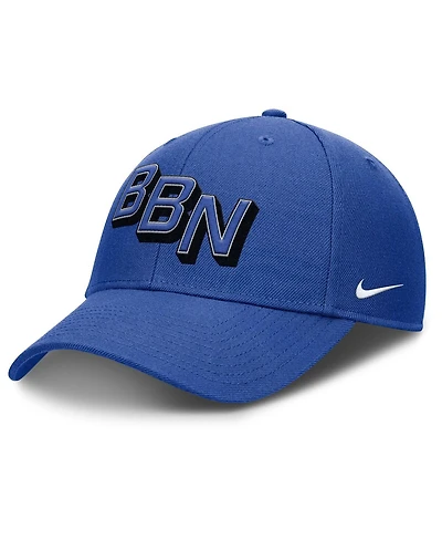 Nike Men's Royal Kentucky Wildcats Slanted Primetime Rise Performance Adjustable Hat