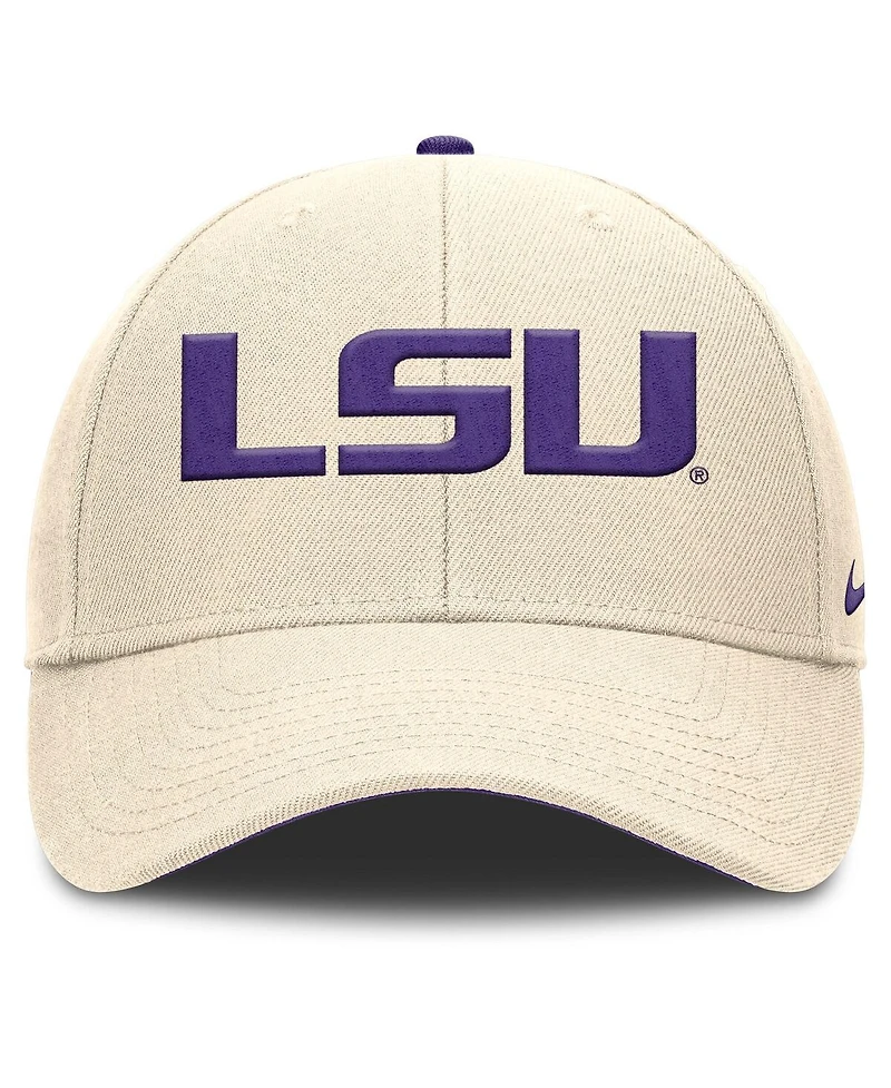 Nike Men's Natural Lsu Tigers Rise Primetime Performance Trucker Adjustable Hat