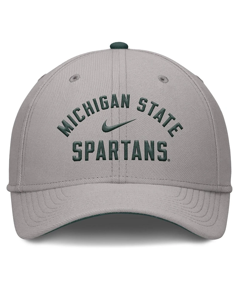 Nike Men's Gray Michigan State Spartans Rise Prep Performance Flex Hat