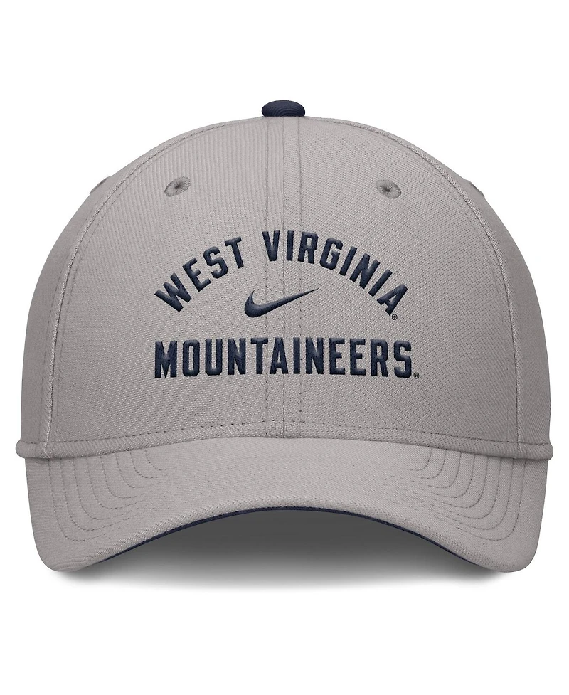 Nike Men's Gray West Virginia Mountaineers Rise Prep Performance Flex Hat
