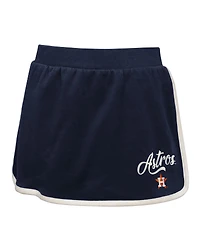 Outerstuff Big Girls 2-Piece Navy Houston Astros Base Trainer Johnny Polo and Skort Set