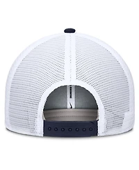 Nike Men's Navy/White West Virginia Mountaineers Rise Primetime Performance Trucker Adjustable Hat