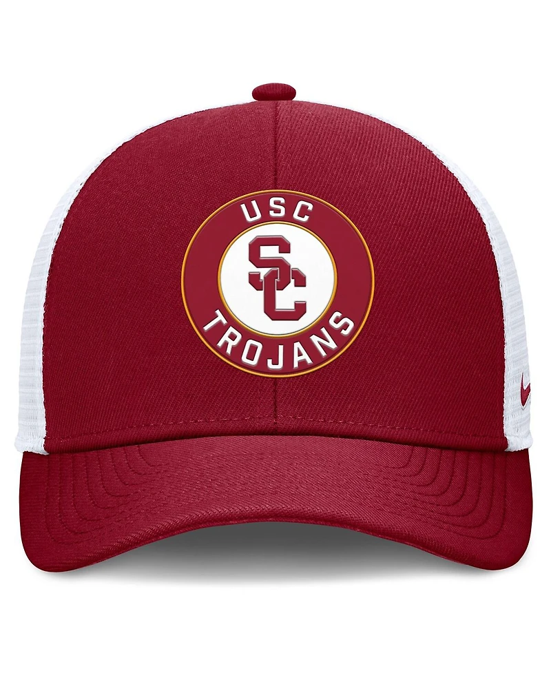 Nike Men's Cardinal/White Usc Trojans Rise Primetime Performance Trucker Adjustable Hat