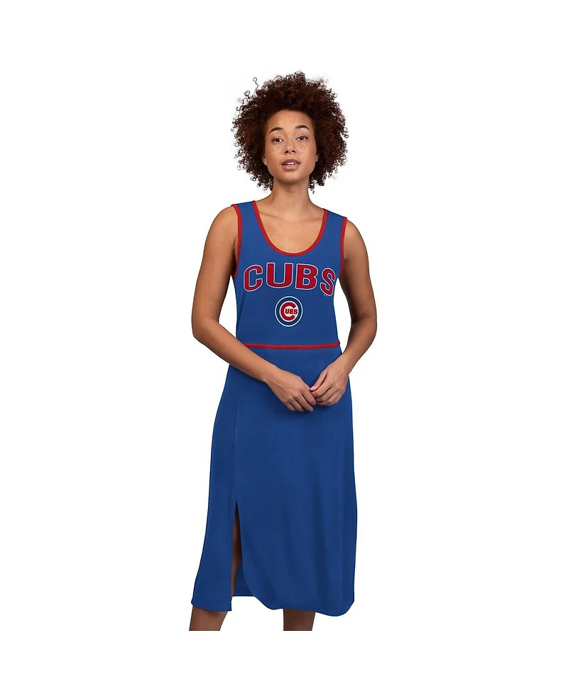 G-iii 4Her by Carl Banks Women's Royal Chicago Cubs Center Field Maxi Dress