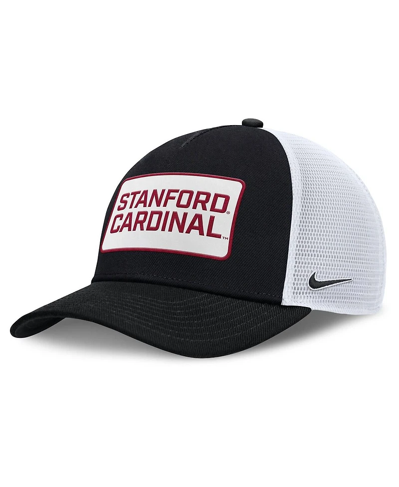 Nike Men's Cardinal/White Stanford Cardinal 2025 On-Field Rise Patch Trucker Adjustable Hat