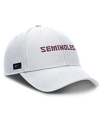 Nike Men's White Florida State Seminoles 2025 On-Field Rise Performance Adjustable Hat