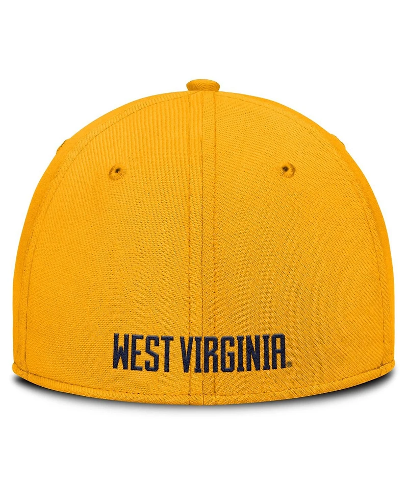 Nike Men's Gold West Virginia Mountaineers 2025 On-Field Rise Performance Flex Hat