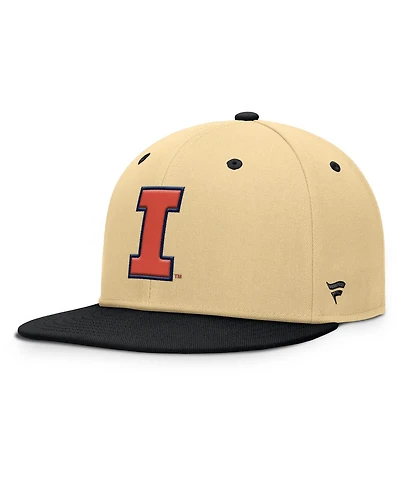 Fanatics Men's Gold/Black Illinois Fighting Illini Balance Fitted Hat