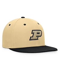 Fanatics Men's Gold/Black Purdue Boilermakers Balance Fitted Hat