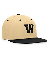 Fanatics Men's Gold/Black Washington Huskies Balance Fitted Hat