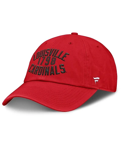 Fanatics Men's Red Louisville Cardinals Archer Adjustable Hat
