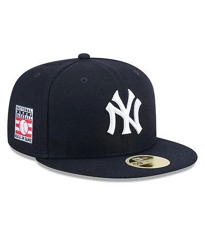 New Era Men's Navy York Yankees Baseball Hall of Fame 59FIFTY Fitted Hat