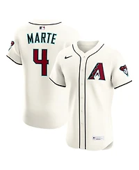 Nike Men's Ketel Marte Cream Arizona Diamondbacks Home Elite Jersey