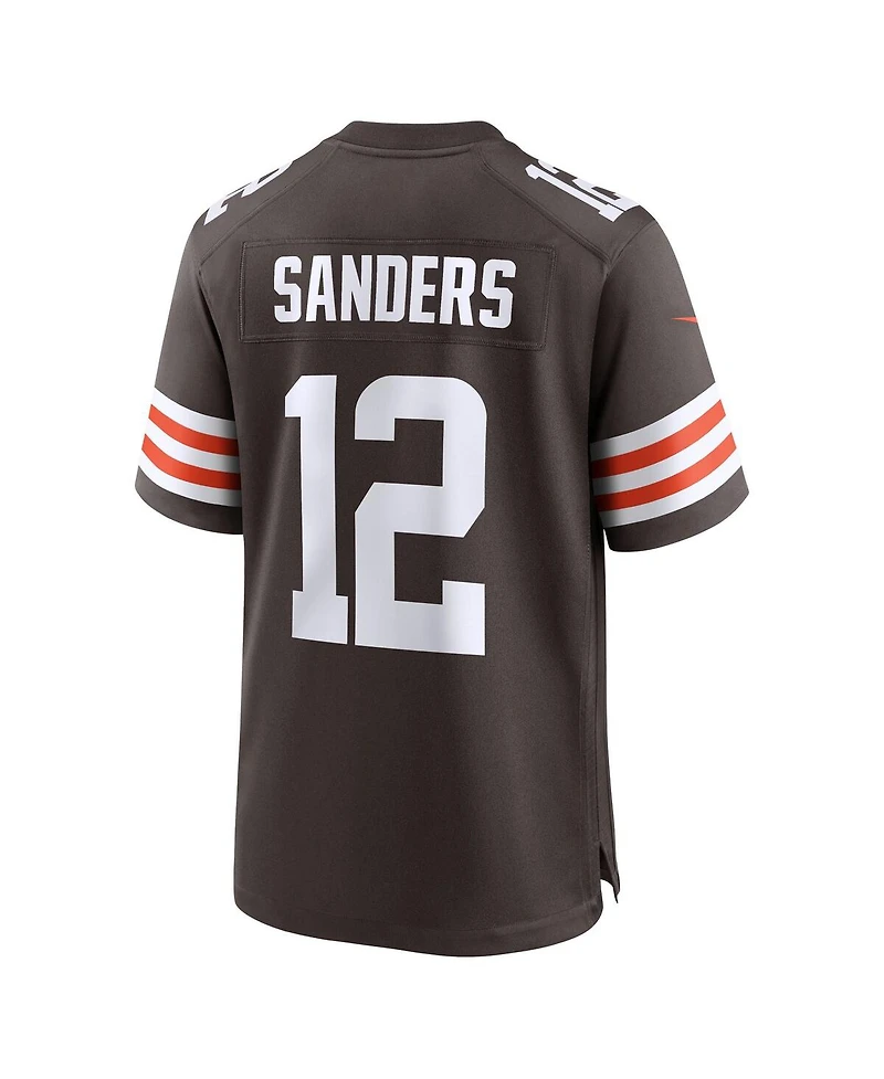 Nike Men's Shedeur Sanders Brown Cleveland Browns 2025 Nfl Draft Game Jersey
