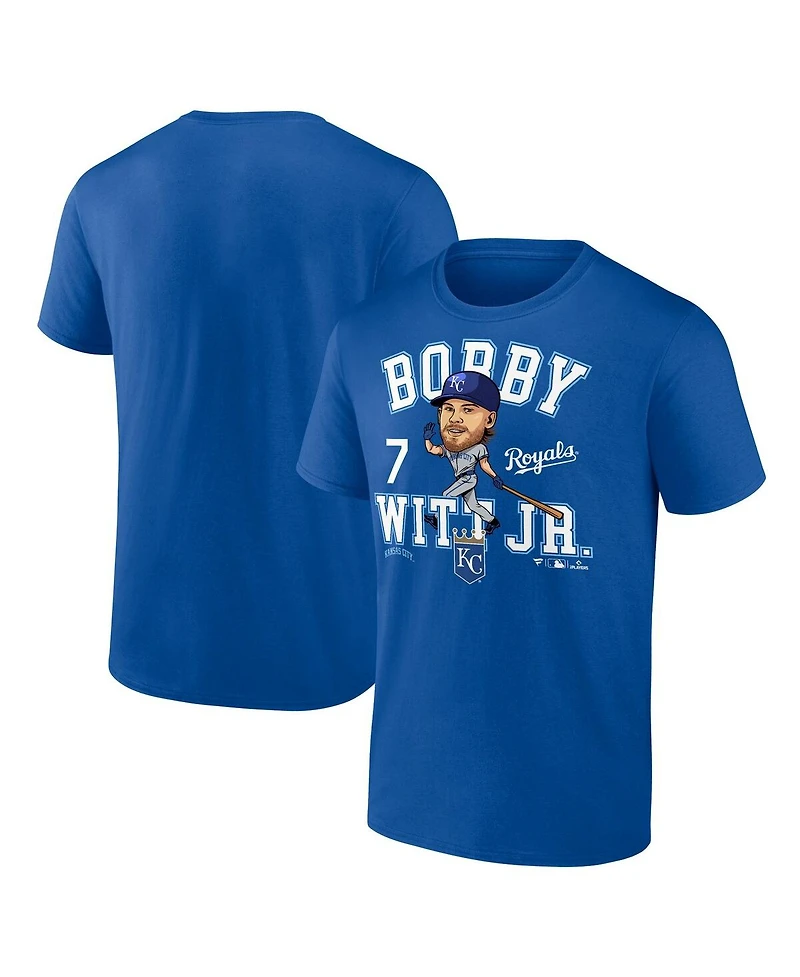 Fanatics Men's Bobby Witt Jr. Royal Kansas City Royals Hometown Caricature T-Shirt