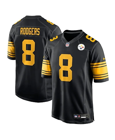Nike Men's Aaron Rodgers Black Pittsburgh Steelers Alternate Game Jersey