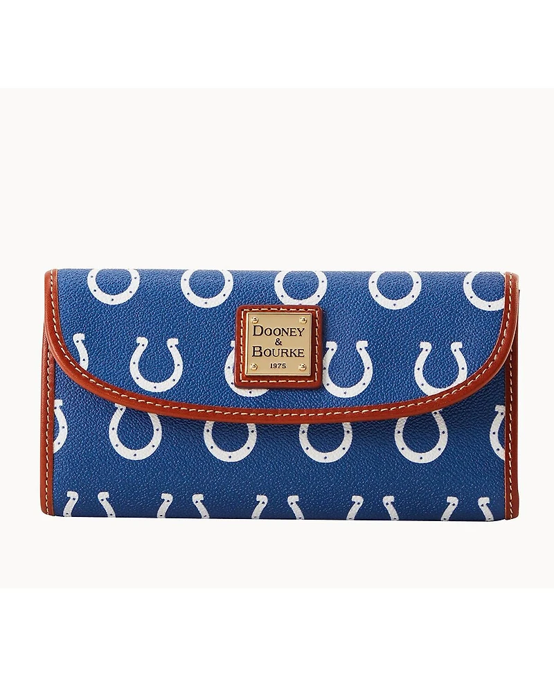 Dooney & Bourke Women's Indianapolis Colts Team Color Continental Clutch