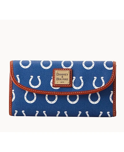Dooney & Bourke Women's Indianapolis Colts Team Color Continental Clutch