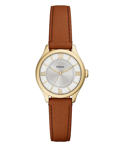 Fossil Women's Gilmore Three-Hand Brown Croco Leather Watch, 28mm