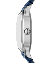 Fossil Women's Harlow Three-Hand Navy Croco Leather Watch, 27mm