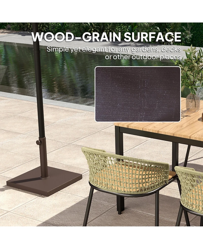 Outsunny Patio Umbrella Base 32 lbs Umbrella Sd for 1.5"/1.9",