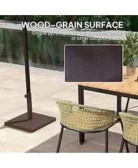 Outsunny Patio Umbrella Base 32 lbs Umbrella Sd for 1.5"/1.9",