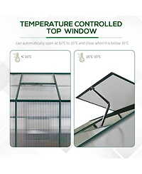 Outsunny 6' x 8' x 7' Walk-in Plant Polycarbonate house Backyard/Outdoor