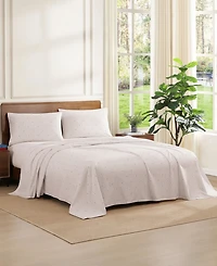 Tommy Hilfiger Ithaca Flag Stripe Cotton Percale 4-Piece Sheet Set, Queen