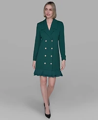 Karl Lagerfeld Paris Women's Chiffon-Hem Blazer Dress