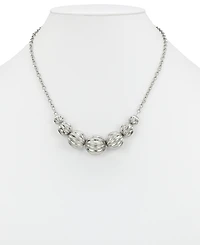 Patricia Nash Rhodium Bead Single Strand Necklace