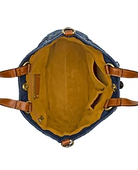 Patricia Nash Varedo Medium Denim Satchel