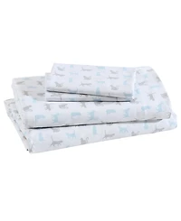 Beatrice Home Fashions Whimsical Printed Microfiber -Pc. Sheet Set