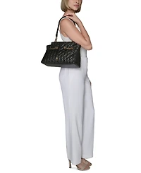 Karl Lagerfeld Paris Lafayette Medium Leather Satchel