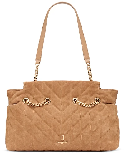 Karl Lagerfeld Paris Lafayette Medium Leather Satchel Bag