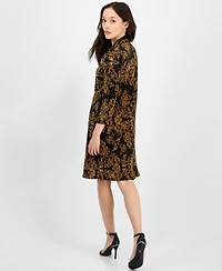 Connected Petite Bodre 3/4-Sleeve Twofer Jacket Dress