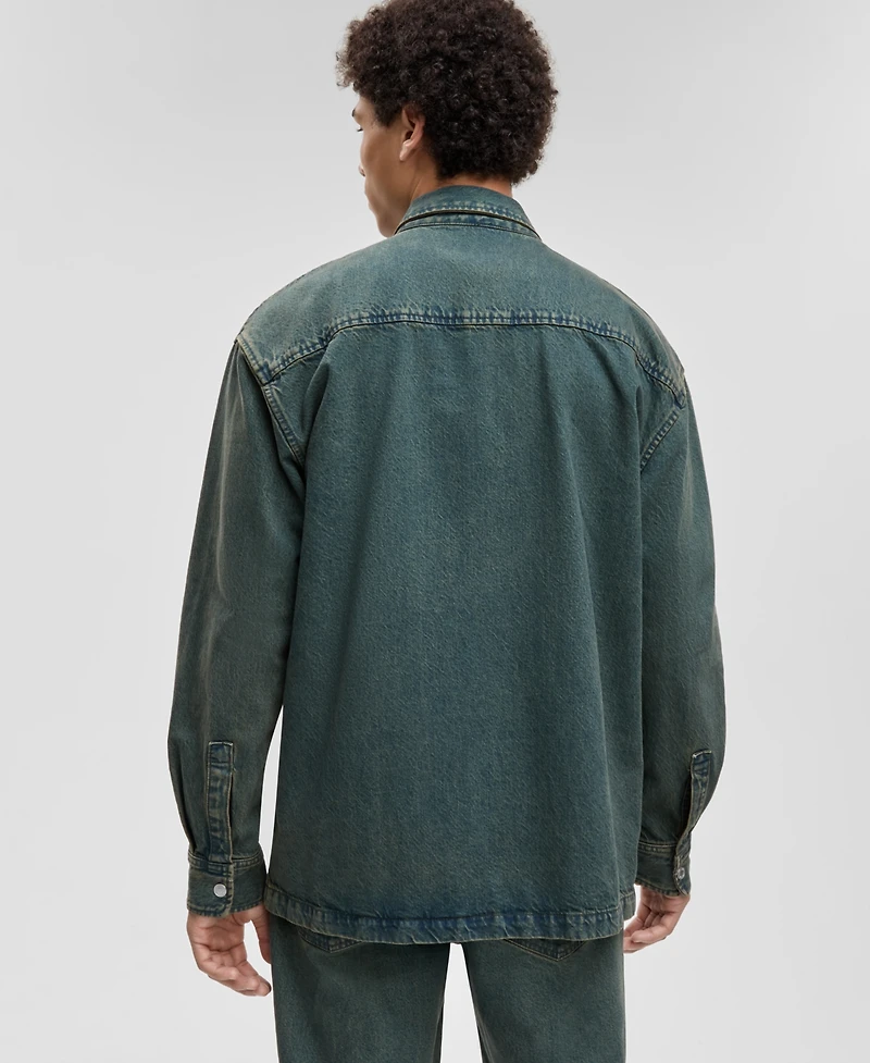 Mode of One Men's Denim Shirt Jacket, Macy's Exclusive