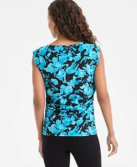 I.n.c. International Concepts Petite Ruched Sleeveless Top, Macy's Exclusive