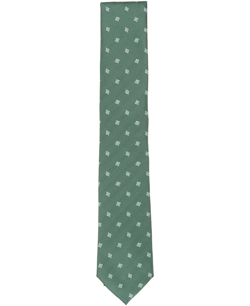 Alfani Men's Arctic Neat Printed Slim Tie, Macy's Exclusive