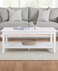 Convenience Concepts 20" Wood American Heritage Rectangle Coffee Table