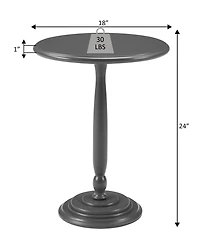 Convenience Concepts 18" Wood Classic Accents Amelia Spindle Table