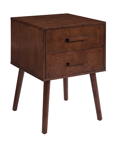Convenience Concepts 15.75" Wood Oslo 2-Drawer End Table