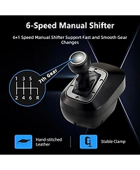 Nbcp Gaming Racing Wheel with Pedals, 1080° Rotation, Shifter & Paddle Shifters – Compatible with Pc, PS4, Xbox One/Series X|S, Switch – Dual Vibratio
