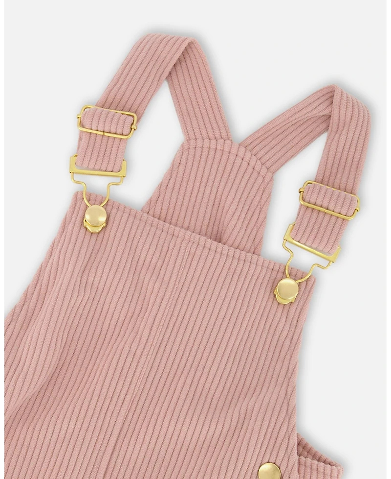 Deux par Big Girls Corduroy Overall Dress Dusty Pink